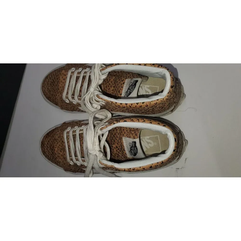 Vans Sk8‎ Hi 'SLIM' Embossed Cork Womens 6 Mens 4.5. Limited Edition Rare